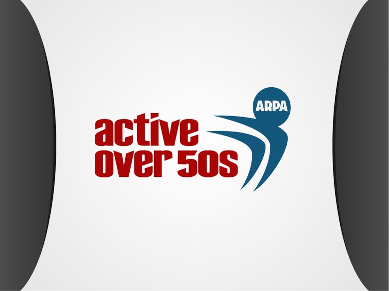 active over 50s Logo Design