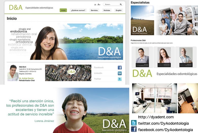 Branding, Web, Advertising, Media of D&A Dent