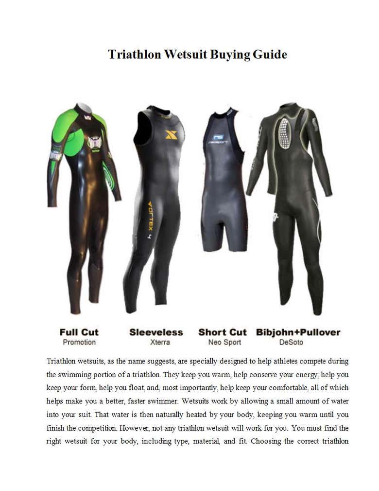 Triathlon Wetsuit Buying Guide