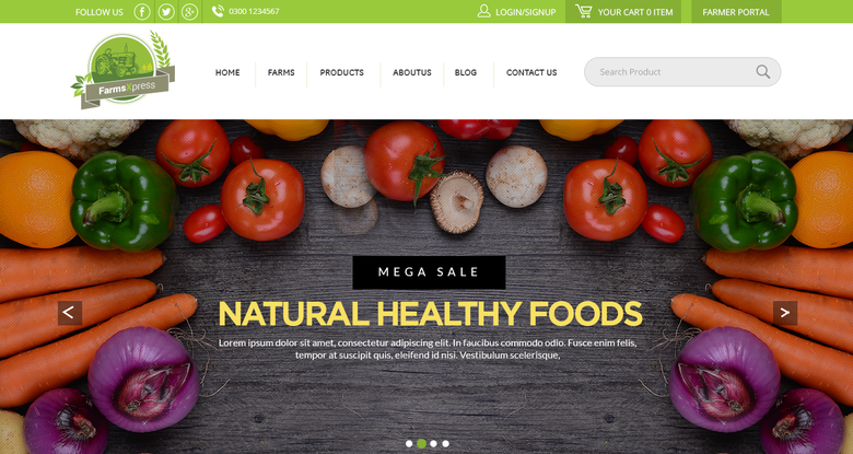 FarmsXpress - A Website to Buy & Sell Food Items