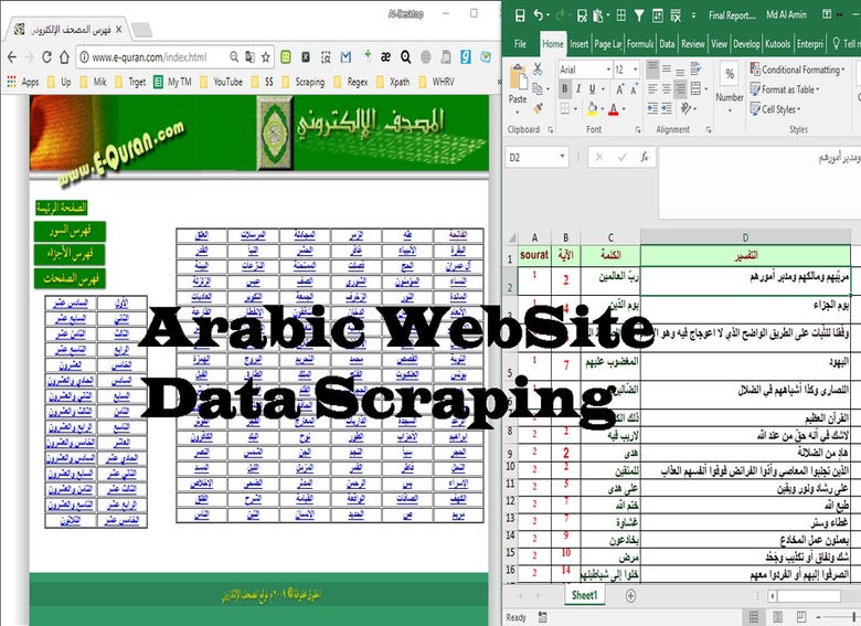 Data Collection from Arabic Website