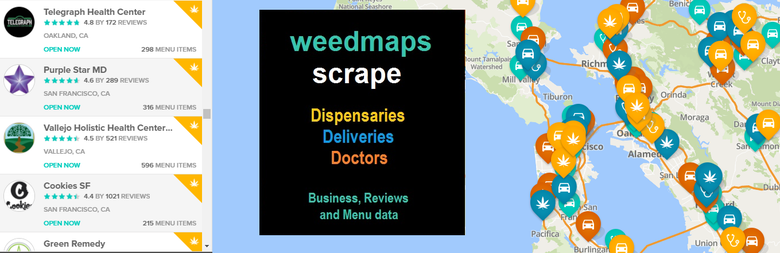 Weedmaps Data Extraction - Database creation