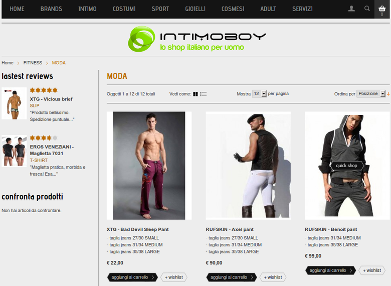 Intimoboy.com - Magento Store