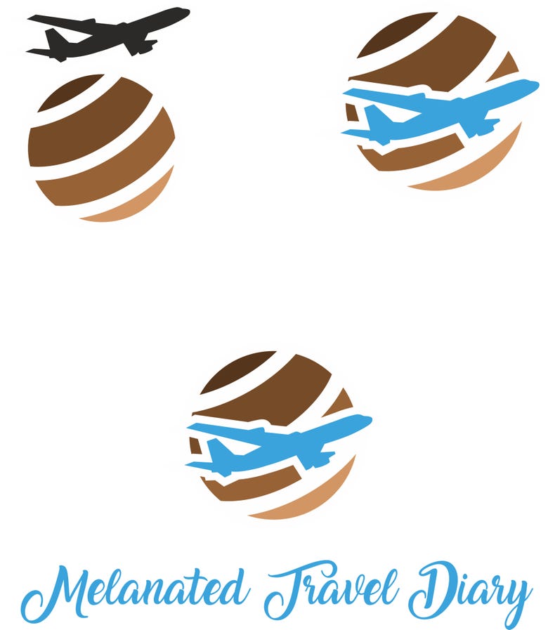 Logo Design Melanated Travel Diary