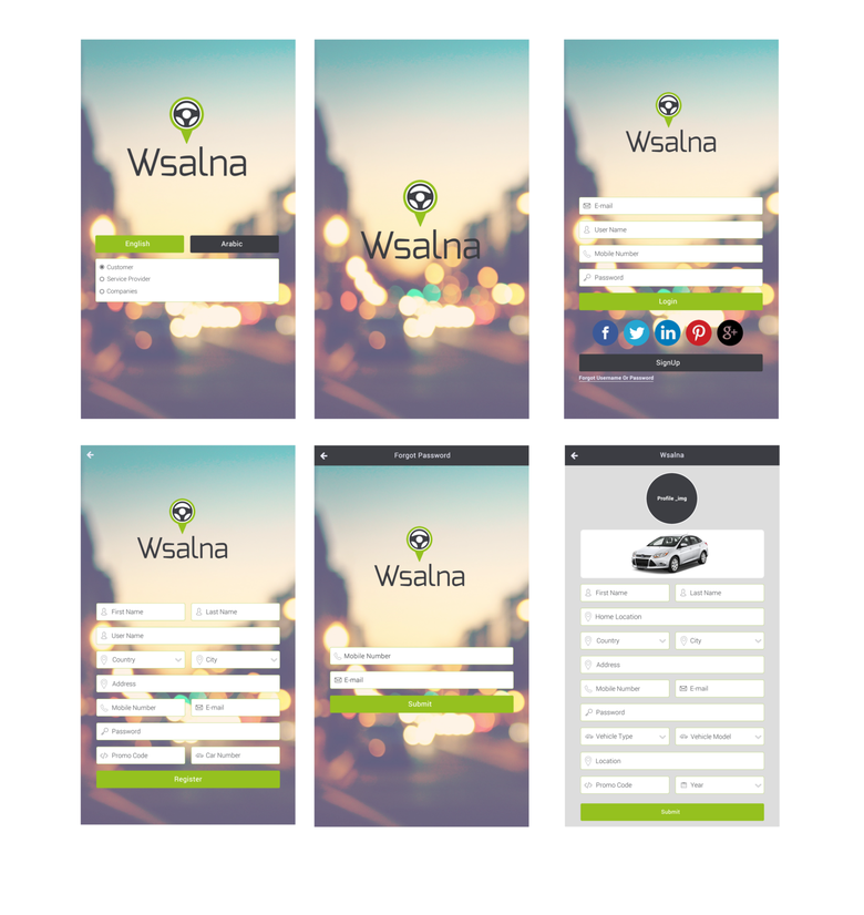 "Wsalna" IOS & Android Apps