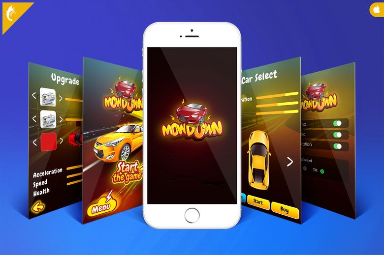 MowDown | Car Racing Game