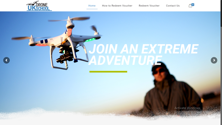 UK BASED DRONE TRAINING SCHOOL WEBSITE WITH BOOKING