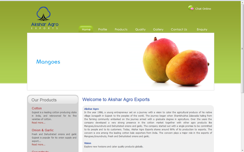 Akshar Agro Exports Akshar Agro Exports is leading exporter