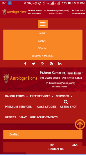Astrologer Home
