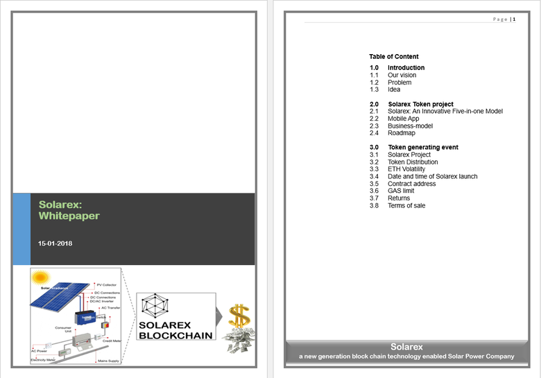 ICO Whitepaper - Utility Token and Blockchain Technology