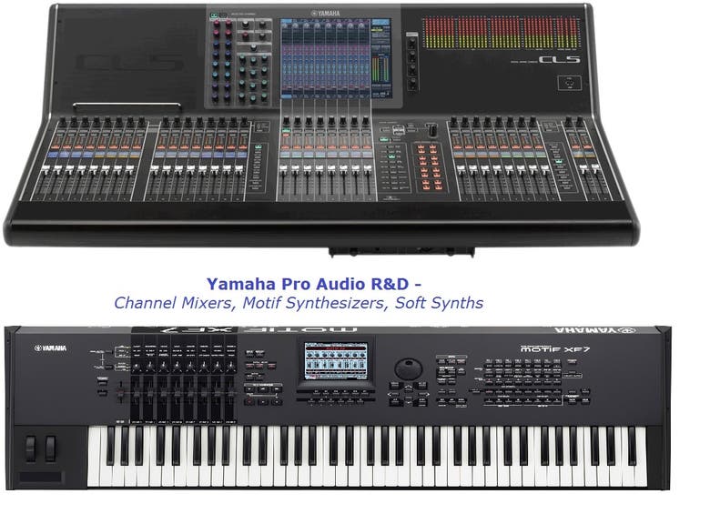 Yamaha Pro Audio R&D - Channel Mixers, Motif series Synths,