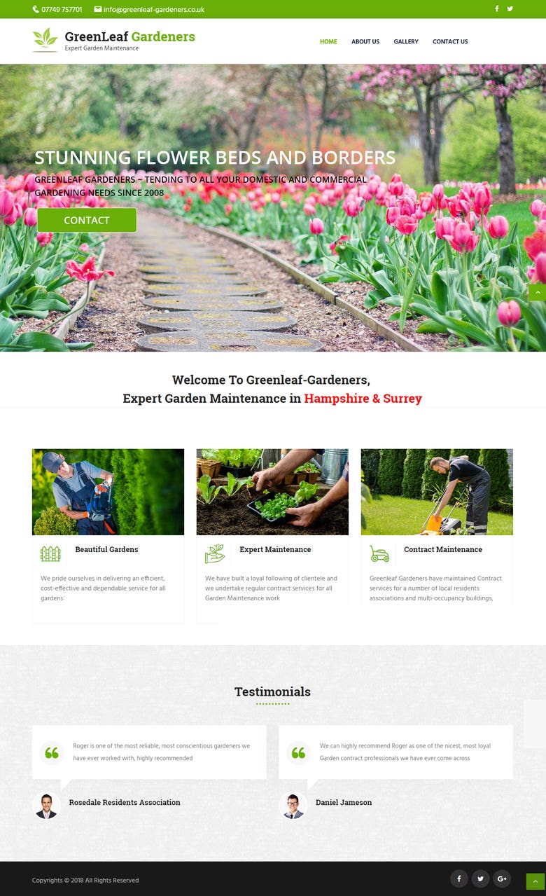 Gardener Website
