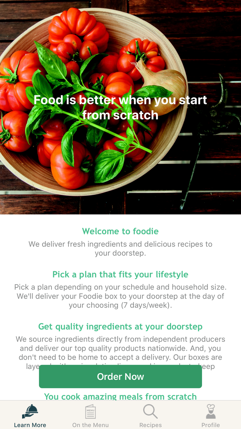 Foodie - Food Delivery App