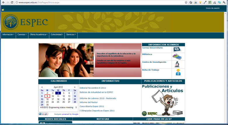 Cariamanga university Website