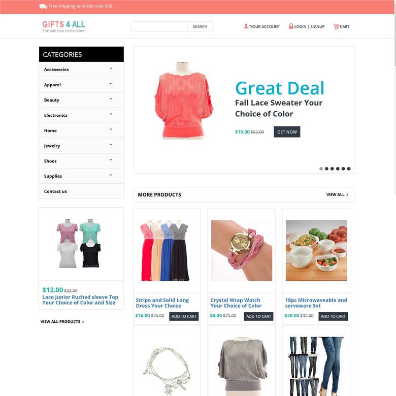 Ecommerce Store Site
