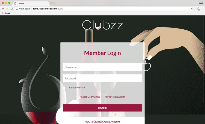Clubzz Web Application