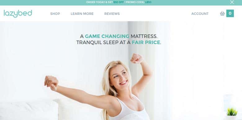 eCommerce Website: Lazybed