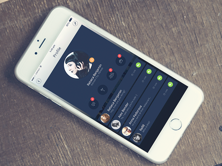 Social Media mobile App UI design