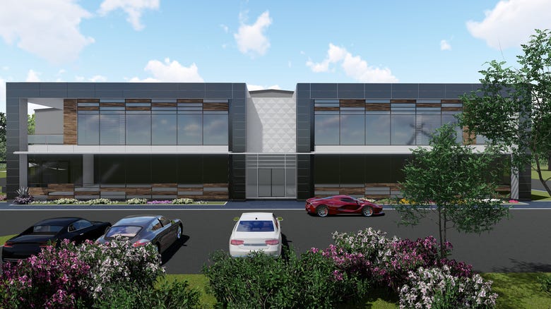 Architecture design for new warehouse office building
