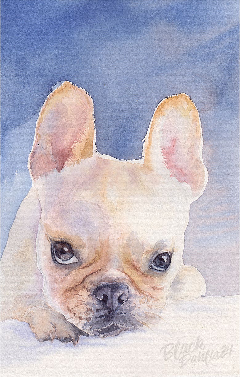 Watercolor portraits - best gift ever :)
