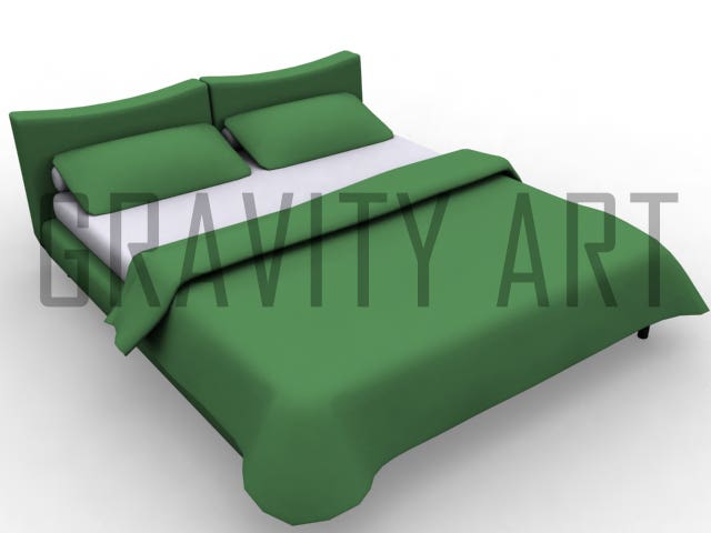 3D Modeling Furniture Beds