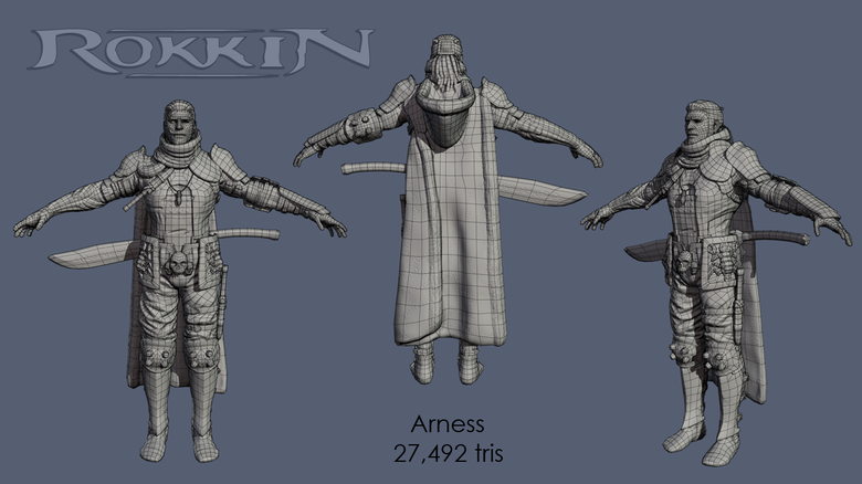 Arness of Rokkin - Character Model