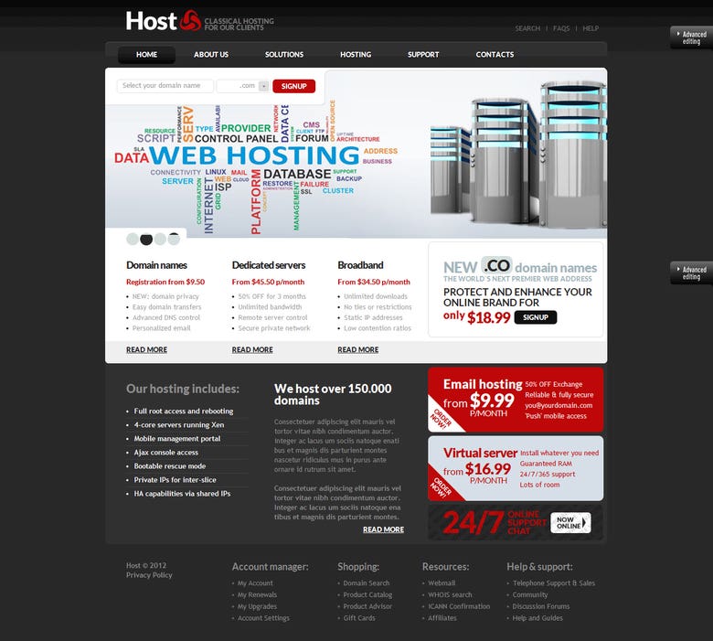 Hosting Website