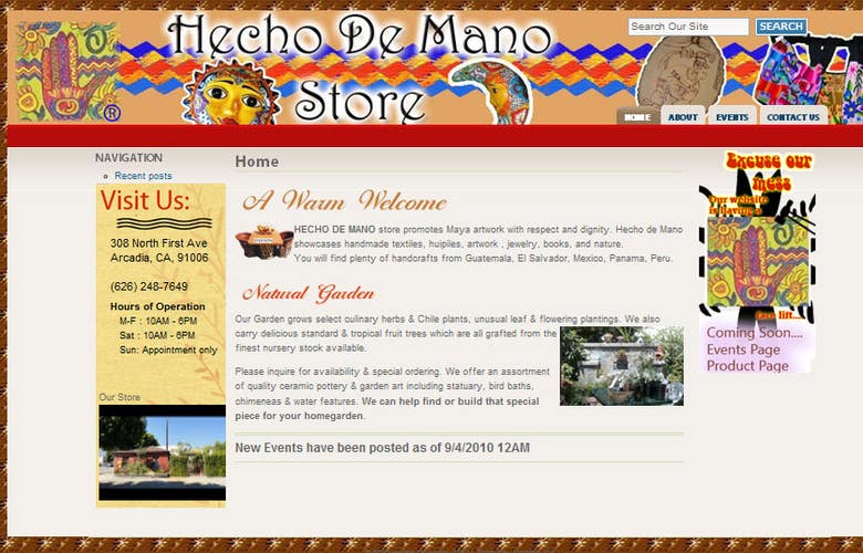 Hecho de Mano Web Site