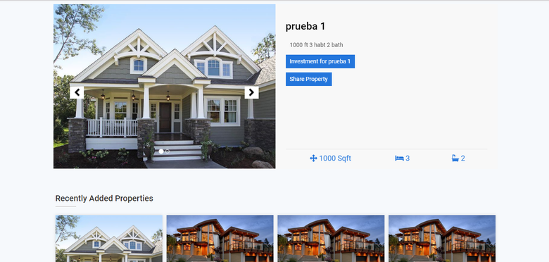 Real estate website (prototype).