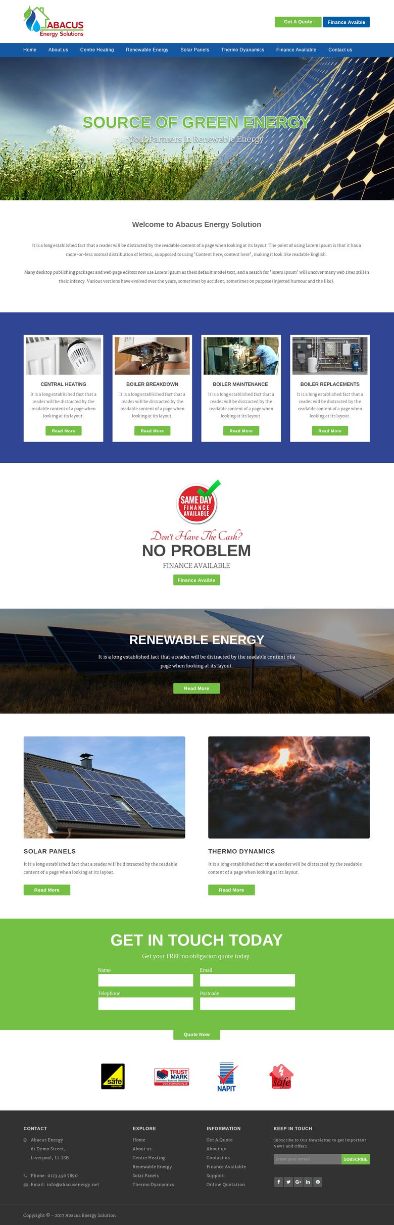 Abacus Energy Solution - http://abacusenergysolutions.co.uk