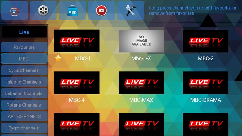 IPTV app for Android TV