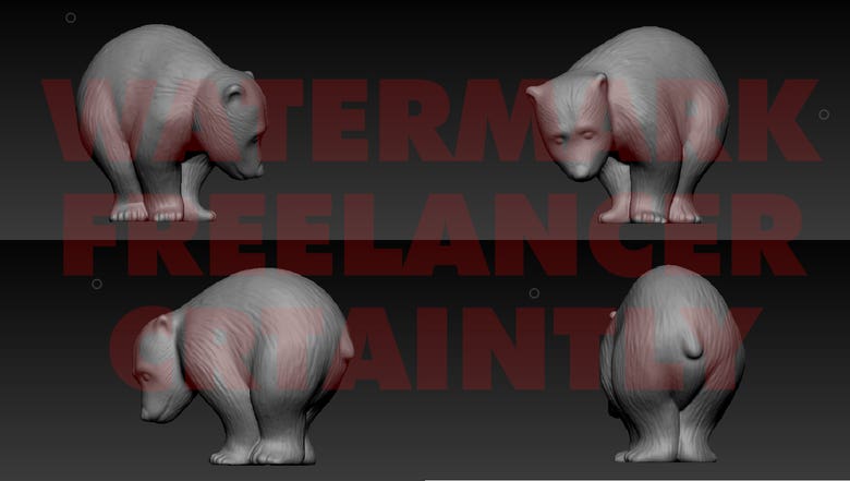 Polar Bear Family - 3D Model
