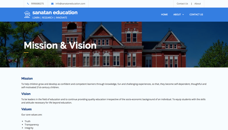 Sanatan Education - Online schooling platform