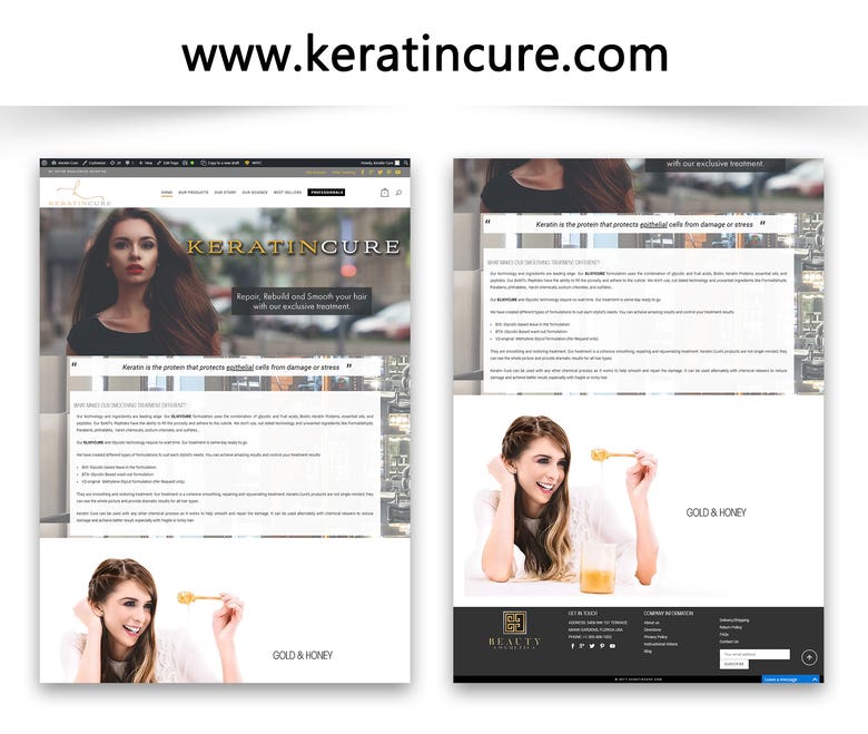 www.keratincure.com | Wordpress | Ecommerce