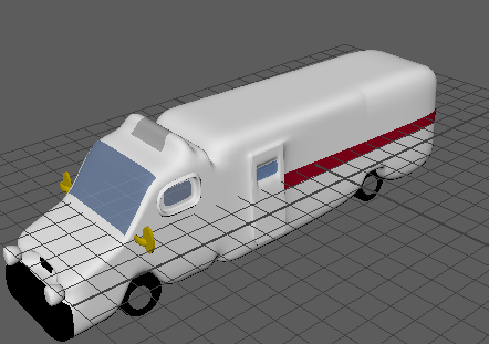 ambulance model made in maya