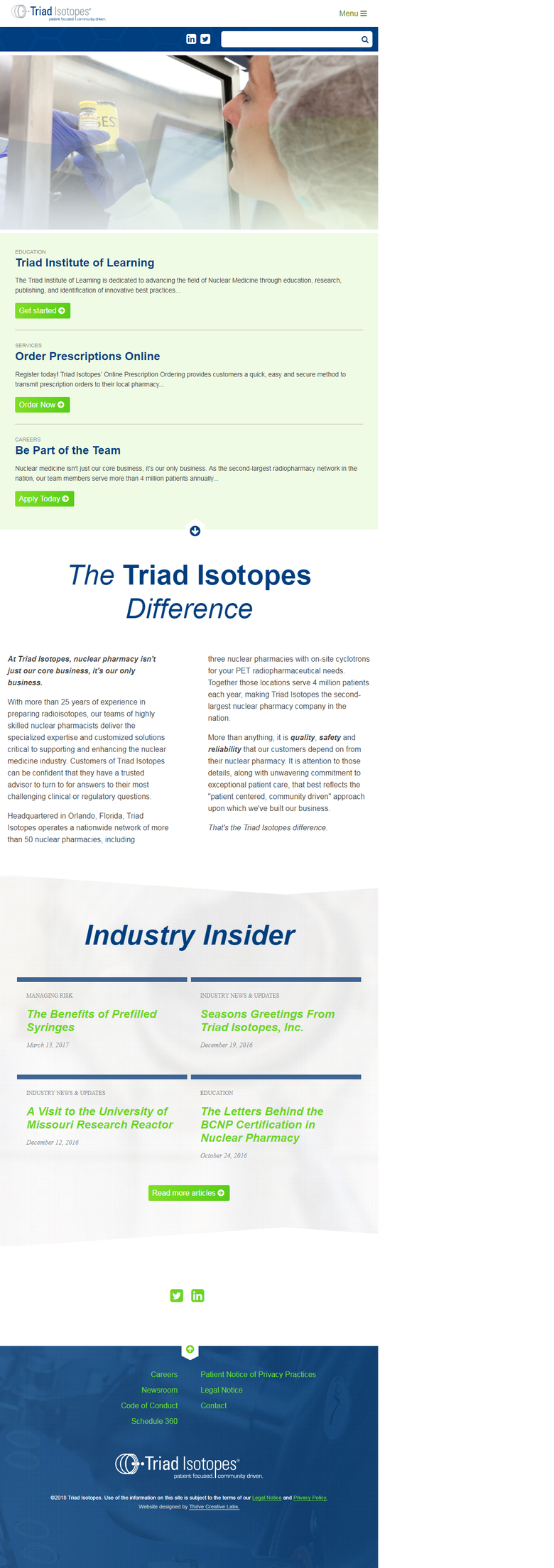 Triad Isotopes - Community website