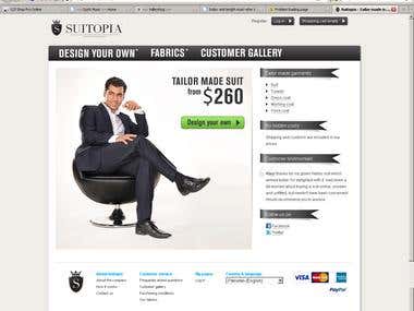 Suitopia Online Tailer Application