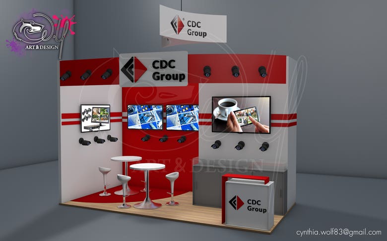 Stand publicitario CDC/ Trade show booth CDC