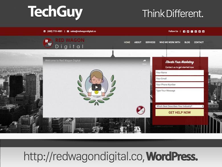 www.redwagondigital.co - WordPress Site Customized