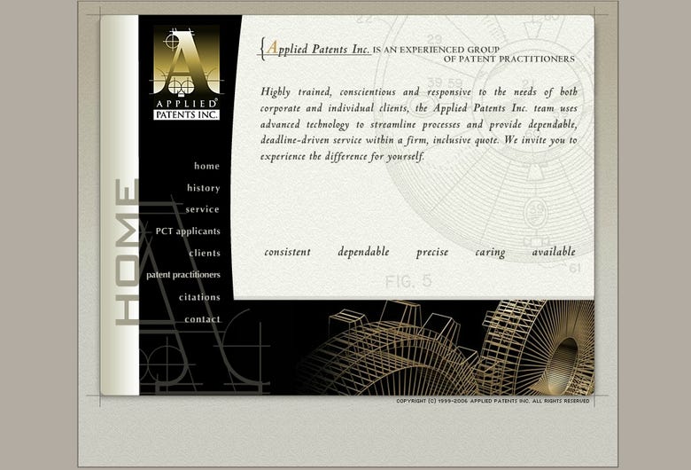 Website copy for a Patent Law Firm
