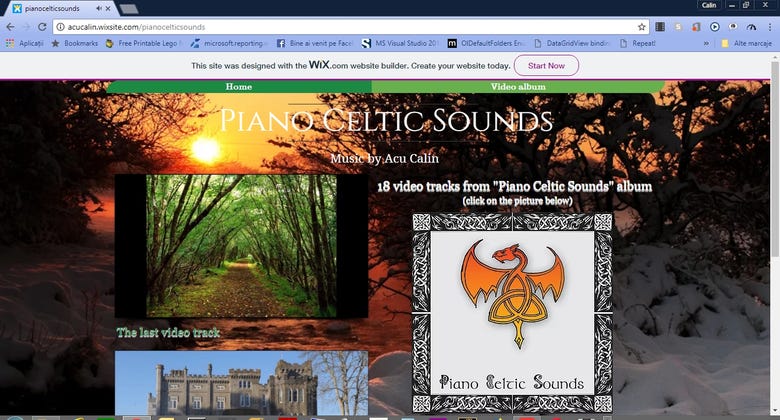 Album "Piano Celtic Sounds". Music by Acu Calin Ioan