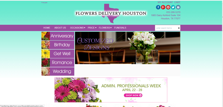 E-commerce website !! Flower delivery !! Magento