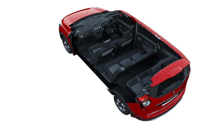 Car Interior 3d render RED