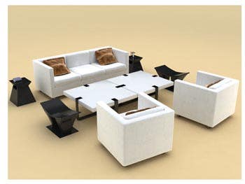 Living room 3d model.