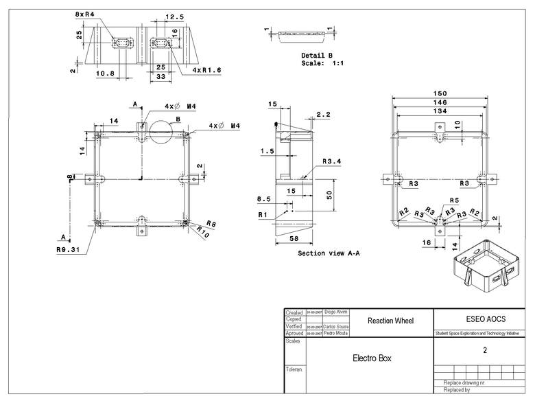 Mechanical Design of actuators/sensors casings for satellite