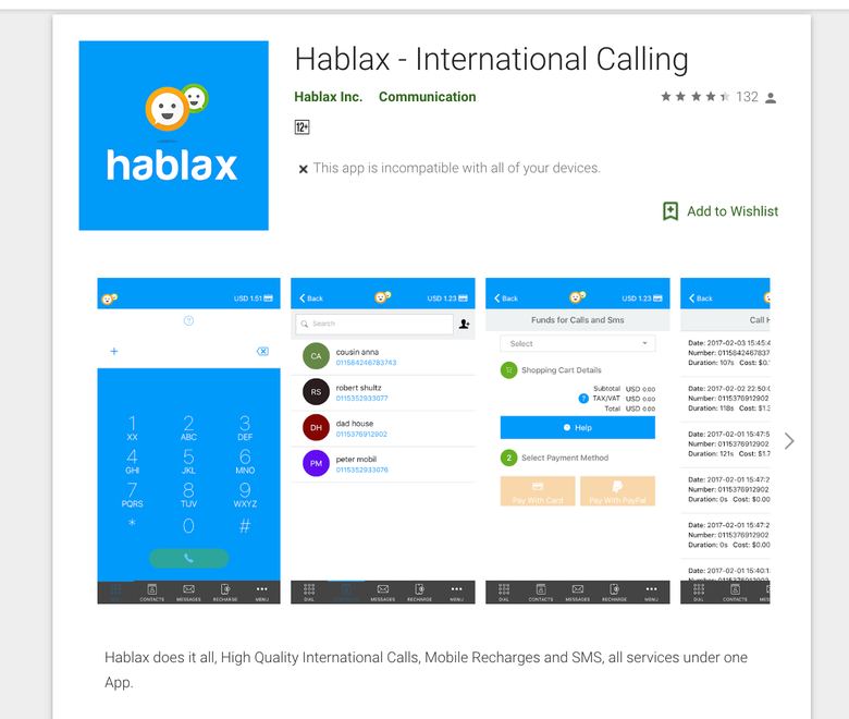 Hablax - International Calling Service (Hybrid Mobile App)