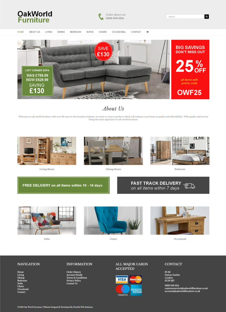 Furniture selling website for Home and office