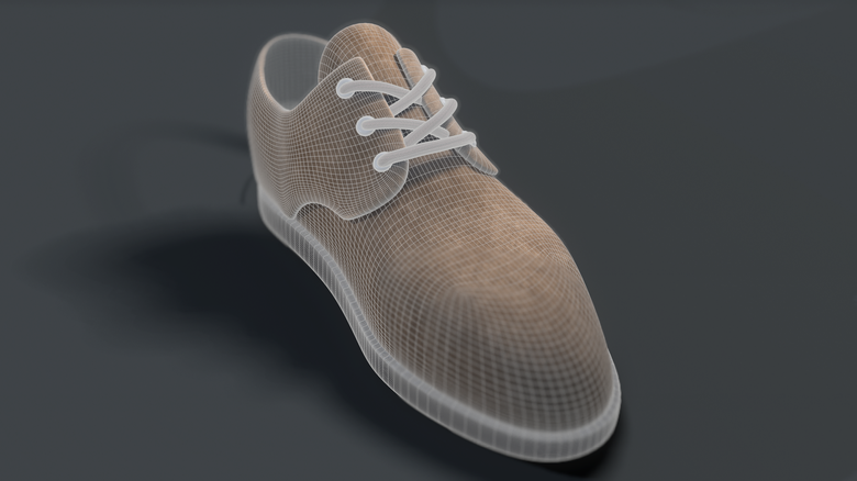 shoe modeling and texturing