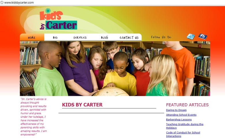 Kids By Carter Website