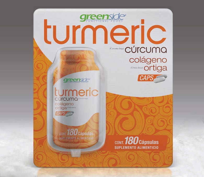Turmeric Liquid & Caps Packaging
